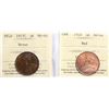 Image 2 : 1913 1¢, 1916, 1917, 1918(2) & Nfld 1917c all ICCS graded Mint State-60 to Choice Mint State-64.  Lo