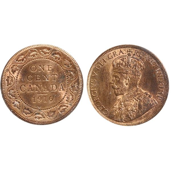 1916 1¢ ICCS Gem Mint State-65 Red