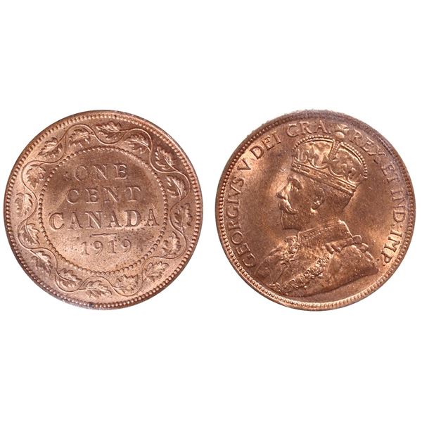 1919 1¢ ICCS Gem Mint State-65 Red