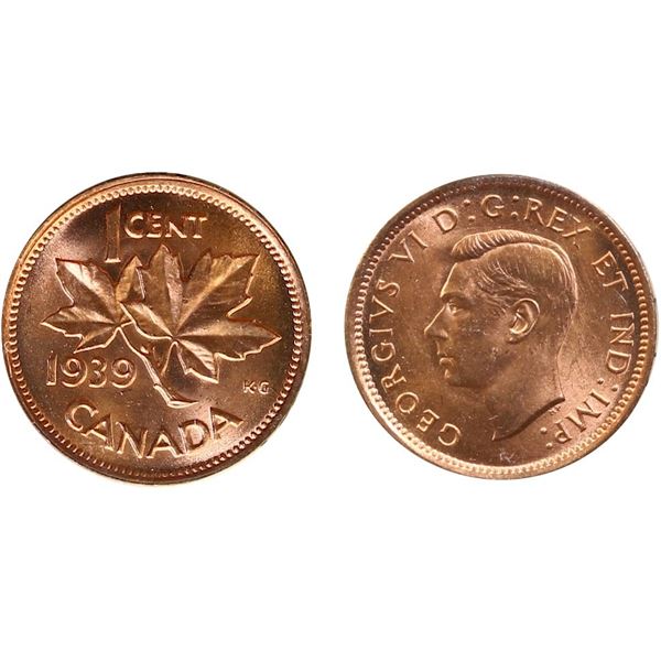 1939 1¢  ICCS Superb Gem Mint State-66 95% Full Red.