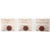Image 1 : 1952 1¢, 1953 "NSF", 1953 "NSF - Hanging 3", all 3 coins ICCS Choice Mint State-64 Red.