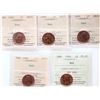 Image 1 : 1953 1¢ "NSF - Hanging 3" ICCS Superb Gem Mint State-66 Red 100% Red Lustre.