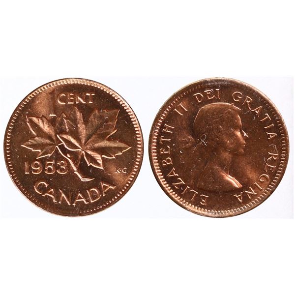 1953 1¢ "NSF" ICCS Superb Gem Mint State-66 Red