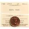 Image 2 : 1953 1¢ "NSF" ICCS Superb Gem Mint State-66 Red