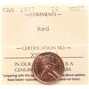Image 2 : 1977 1¢  ICCS Superb Gem Mint State-67  Full Red.