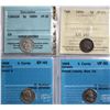 Image 1 : 1890H 5¢, 1894, 1908 ¨Small 8¨, 1909 ¨RL, BT¨All 4 coins ICCS/CCCS Choice Fine-15 to Extra Fine-40.
