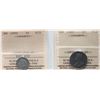 Image 1 : 1894 5¢, 1925. Both coins  ICCS Choice Fine-15