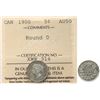 Image 1 : 1900 5¢ "Round 0" ICCS Choice About Uncirculated-55