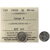 Image 1 : 1902H 5¢  "Large H" ICCS Choice Mint State-64