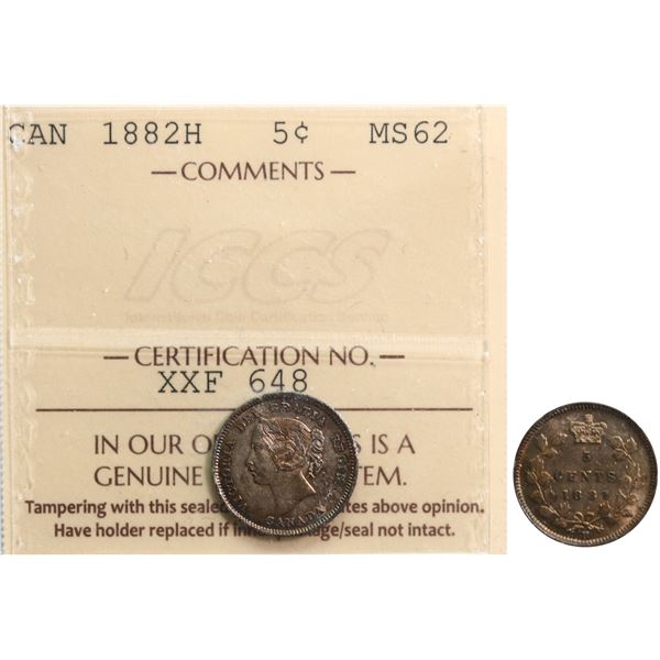 1905 5¢ ICCS Choice Mint State-63 Brilliant and lustrous.