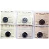 Image 1 : 1928 5¢, 1936, 1948, 1960 (2), 1961, 1967 A ll 7 coins ICCS Choice Mint State-64