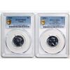 Image 1 : 1944 5¢ & 1945 PCGS Gem Mint State-65.  Lot of 2 fully lustrous gem examples.