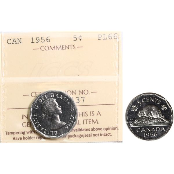 1956 5¢ ICCS Superb Gem Proof-Like-66