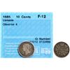 Image 1 : 1885 10¢ "Obv.4" CCCS Fine-12