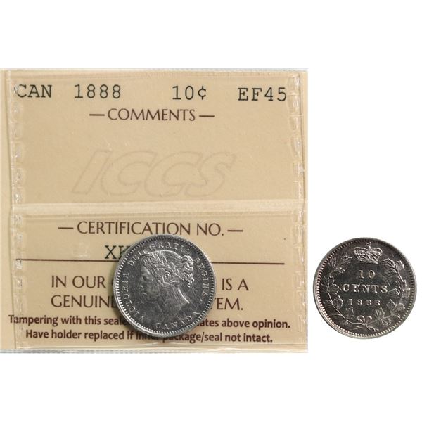 1888 10¢ ICCS Choice Extra Fine-45