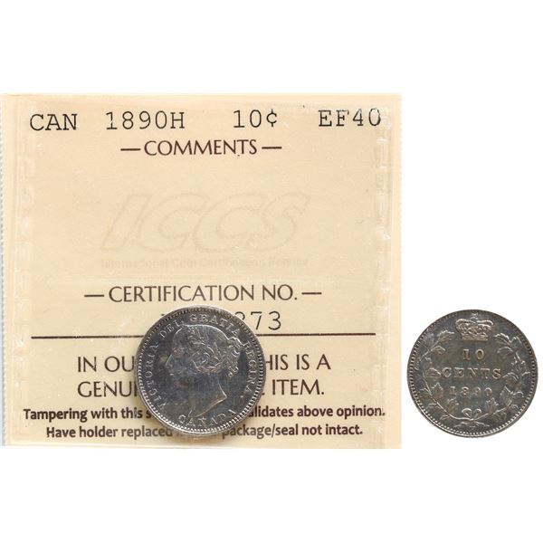1890H 10¢ ICCS Extra Fine-40