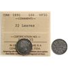 Image 1 : 1891 10¢ "22 Lvs" ICCS Choice Very Fine-30