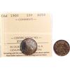 Image 1 : 1900 10¢ ICCS Choice About Uncirculated-58 Lustrous with light gold and russet tones.