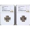 Image 1 : 1916 10¢, 1918 Both coins NGC Choice Mint State-62 - Jaburg Collection.