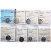 Image 1 : 1942 10¢, 1952, 1957 (2), 1959, 1960, 1963, 1964. Lot of 8 coins with several Cameo contrast, all Ce