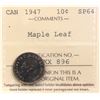 Image 2 : 1947 10¢ "Maple Leaf" ICCS Choice SPECIMEN-64