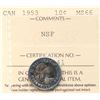 Image 2 : 1953 10¢ "NSF" ICCS Superb Gem Mint State-66