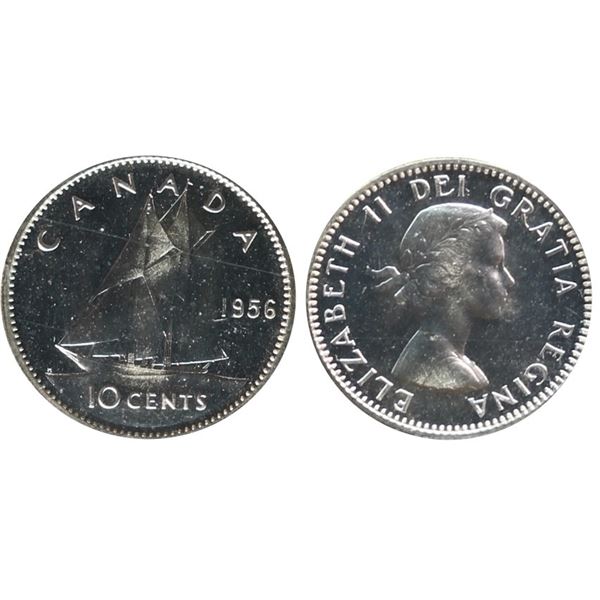 1956 10¢ ICCS Superb Gem Proof-Like-67 Heavy Cameo