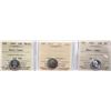 Image 1 : 1958 10¢ Gem Mint State-65 HC, 1959 Choice Mint State-64 & 1963 Gem Mint State-65 HC.  Lot of 3 ICCS