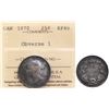 Image 1 : 1870 25¢ "Obv 1" ICCS Extra Fine-40