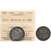 Image 1 : 1886 25¢ "6/3" ICCS VF-30.  Scarce variety.