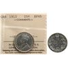 Image 1 : 1913 25¢ ICCS Choice Extra Fine-45 Lustrous.