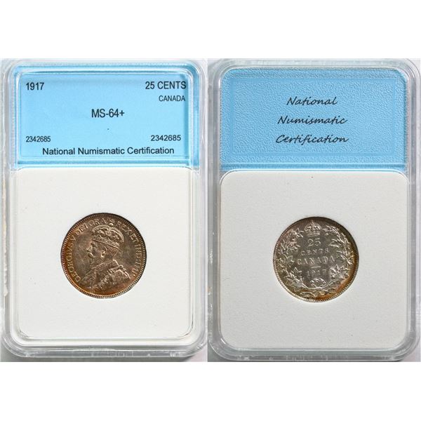 1917 25¢ AU-UNC (NNC MS-64)