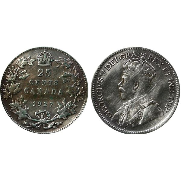 1927 25¢ F-VF with issues.