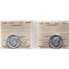 Image 1 : 1940 25¢, 1941. Both coins  ICCS Choice Mint State-64