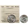 Image 1 : 1943 25¢ ICCS Choice Mint State-64 Lustrous example