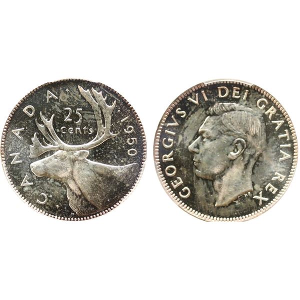 1950 25¢ PCGS Choice Mint State-64.  Brilliant and lustrous.