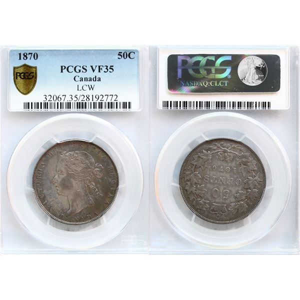 1870 50¢ "LCW" PCGS Choice Very Fine-35