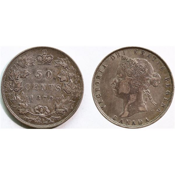 1872H 50¢ A nice and original Fine to Fine+ example