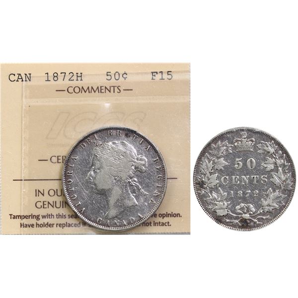 1872H 50¢ ICCS Choice Fine-15