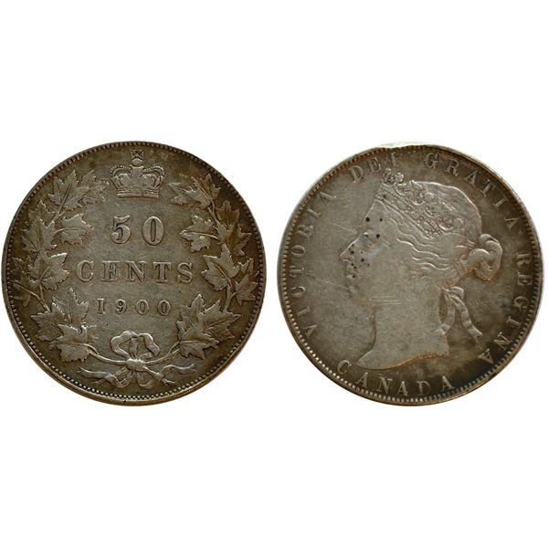 1900 50¢ F-VF or better.  Minor issues.
