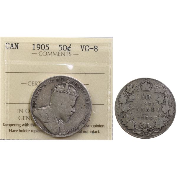 1905 50¢ ICCS Very Good-8
