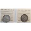 Image 1 : 1906 50¢, 1934.  Both coins ICCS Very Fine-20