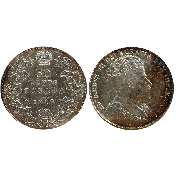 1910 50¢ "Edw. Lvs" VF+ or better.