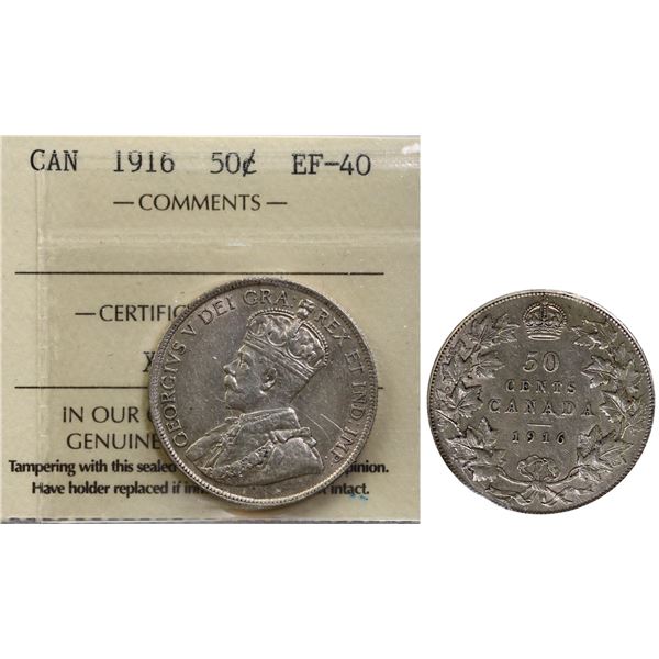 1916 50¢ ICCS Extra Fine-40