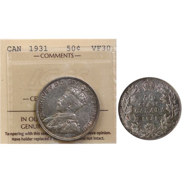 1931 50¢ ICCS Choice Very Fine-30