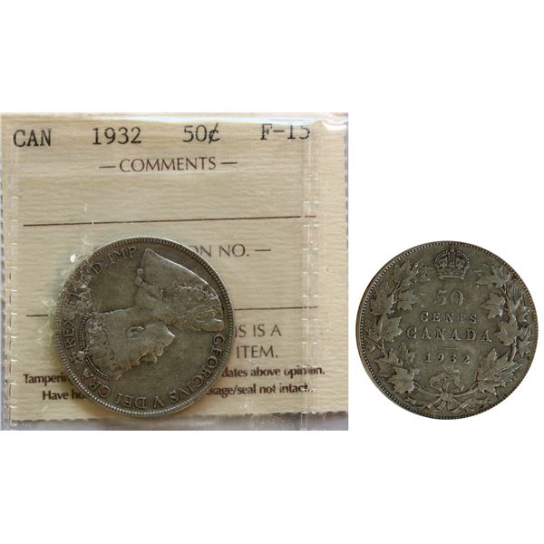 1932 50¢ ICCS Choice Fine-15