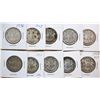 Image 1 : 1938-1958 "Dot" 50¢ All 10 coins VF to Uncirculated.