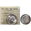 Image 1 : 1943 50¢ "Dbl Die" ICCS Choice Mint State-64