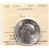 Image 2 : 1944 50¢ "Far 4" ICCS Choice Mint State-64