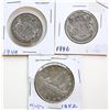Image 1 : 1946 50¢, 1949, 1952 $1 "NWL" Lot of 3 coins  Fine to AU.